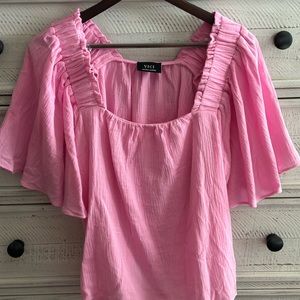 Vici pink square neck top